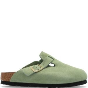 Birkenstock Boston Soft Footbed Suede Faded Khaki