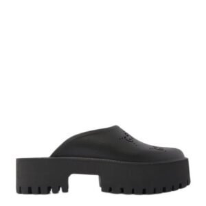 Gucci Perforated Rubber Platform Sandals