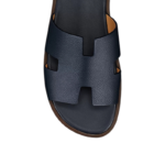 Hermes Izmir Sandal Marine Brown Epsom Leather - Image 3