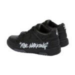 OFF-WHITE Out Of Office OOO For Walking Low Tops – Black White - Image 3