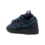 Lanvin ‘Curb’ suede and leather Sneakers in Navy - Image 3