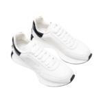 Alexander Mcqueen Oversized Graffiti Sprint Runner – White Black - Image 2
