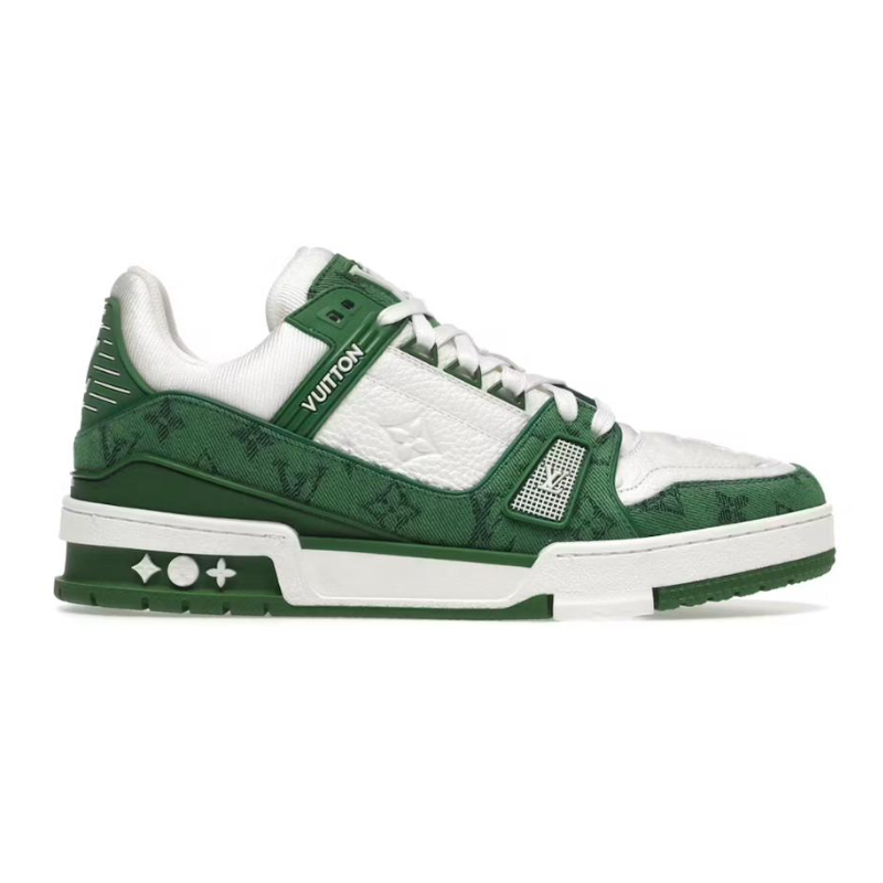 Untitled-design-2025-02-23T134018.332.png Louis Vuitton Trainer Green Monogram Denim White - Image 1