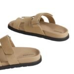Hermes Chypre Sandal Beige Suede - Image 4