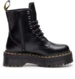 Dr. Martens Jadon Platform Boots Black Smooth Leather