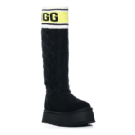 UGG Classic Sweater Letter Boot – Black - Image 3