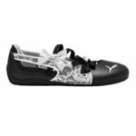 PUMA   SPEEDCAT   BALLET LACES   BLACK   WHITE WOMENS