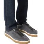 Loro   Piana   Tennis   Walk Sneaker   Suede   Calf   Split Obsidian   Grey - Image 2