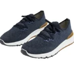 BRUNELLO   CUCINELLI   Cotton chiné   knit   sneakers - Image 7