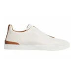 Zegna   Deerskin   Triple   Stitch Off   White/Brown