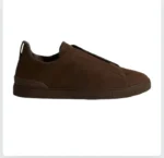 ZEGNA   DARK   BROWN   TRIPLE STITCH™   SECONDSKIN SNEAKERS