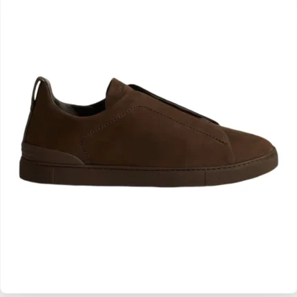 ZEGNA   DARK   BROWN   TRIPLE STITCH™   SECONDSKIN SNEAKERS