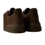 ZEGNA   DARK   BROWN   TRIPLE STITCH™   SECONDSKIN SNEAKERS - Image 3