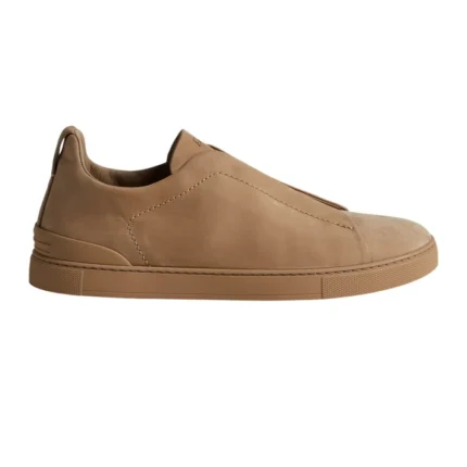 ZEGNA   BEIGE   TRIPLE STITCH™   SECONDSKIN SNEAKERS
