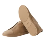 ZEGNA   BEIGE   TRIPLE STITCH™   SECONDSKIN SNEAKERS - Image 3