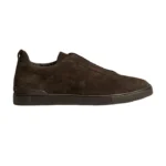 ZEGNA   Triple   Stitch   Sneakers Full   Brown   Suede